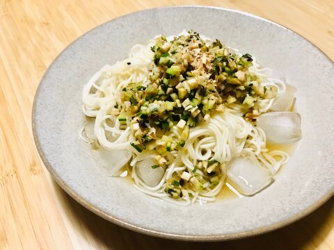 山形だしアレンジ(1)栄養たっぷり素麺